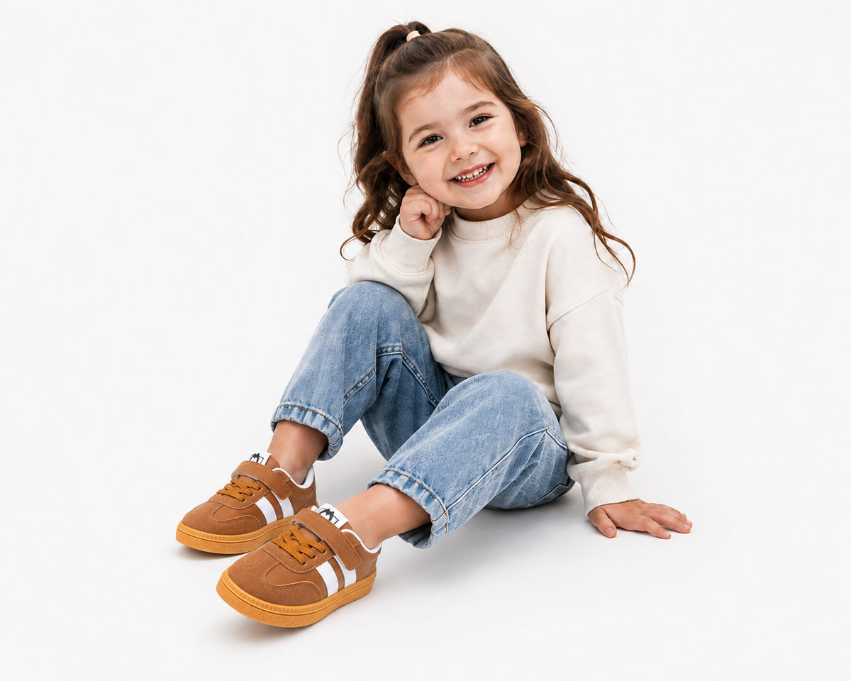 Kids Classic Sneakers - Brown