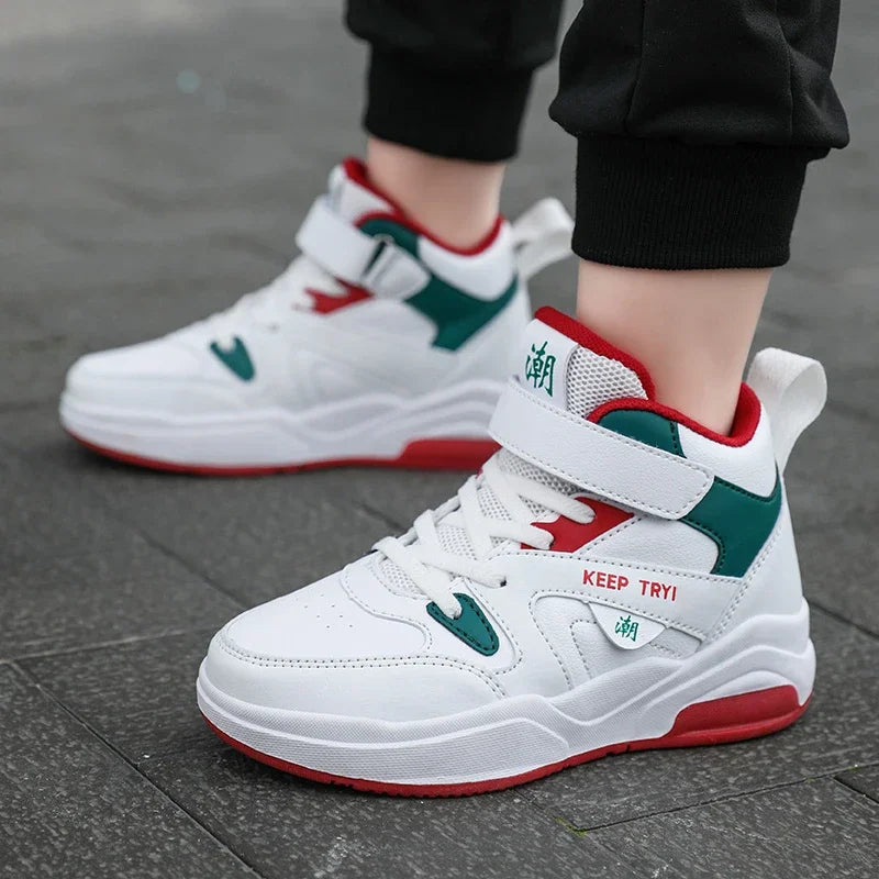 Kids High-Top Skate Sneakers