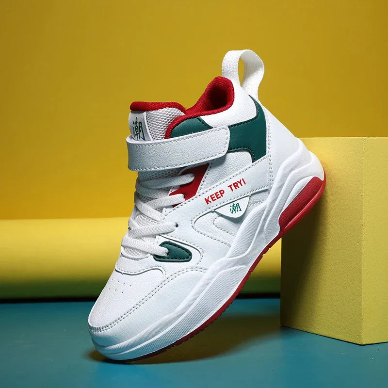 Kids High-Top Skate Sneakers