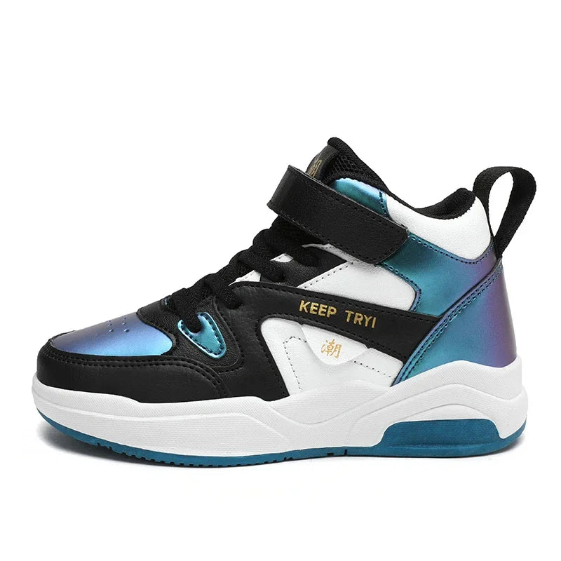 Kids High-Top Skate Sneakers