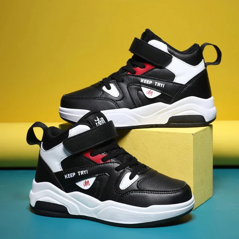 Kids High-Top Skate Sneakers