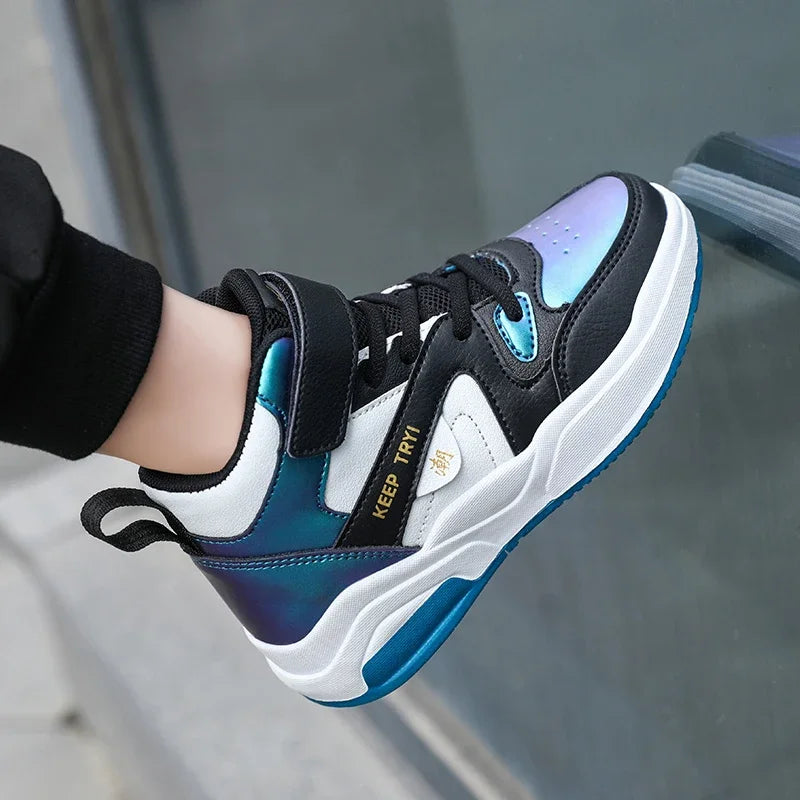 Kids High-Top Skate Sneakers
