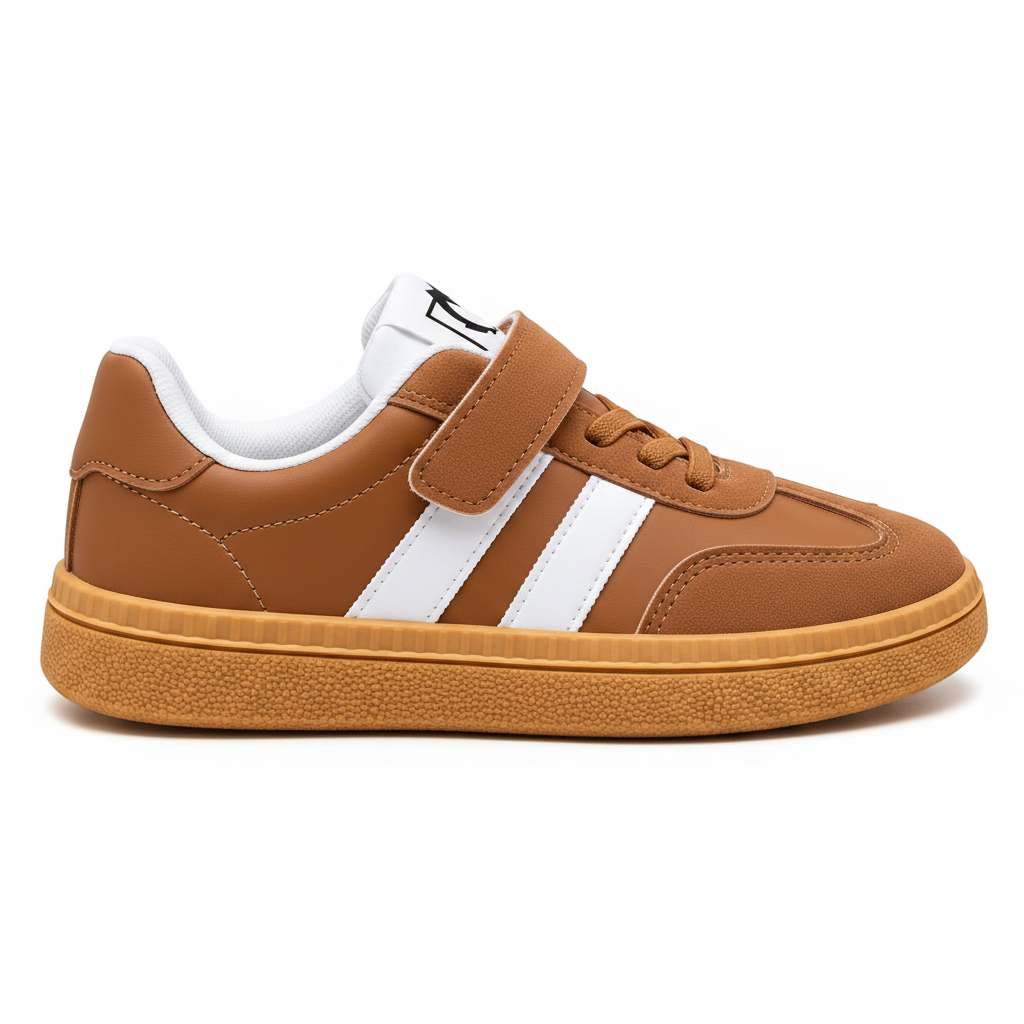 Kids Classic Sneakers Brown - side view
