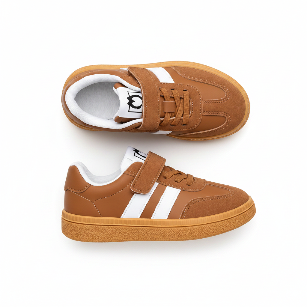 Kids Classic Sneakers Brown - top view